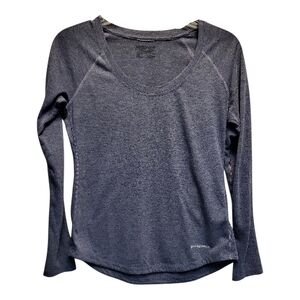 Patagonia Women's Blue Heather Nine Trails Long Sleeve Shirt - Size XS